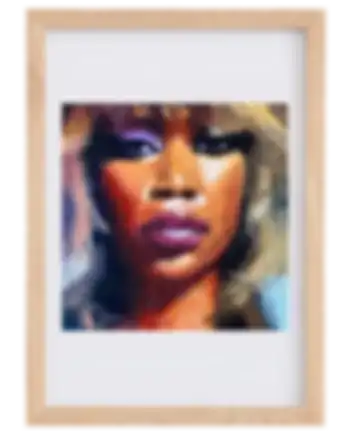 Soft pastel on paper. 23 cm x 23 cm.
In memory of Tina Turner. I couldn't let her go without a portrait. 
